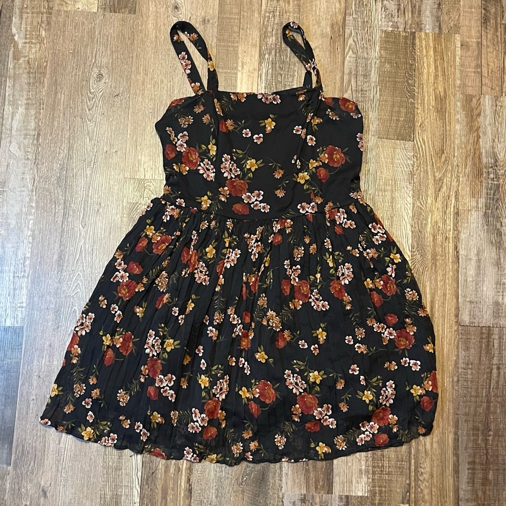 Vintage Xhilaration dark floral dress